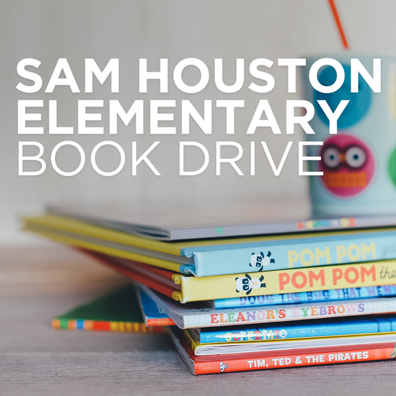 Sam Houston Elementary Book Drive